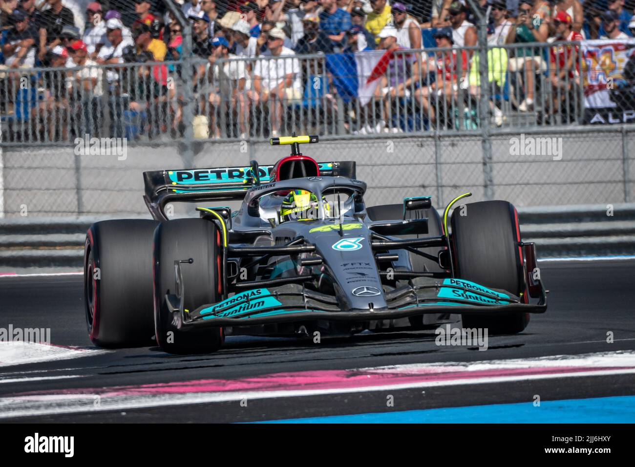 Le Castellet, Francia. 23rd luglio 2022. #44, Lewis HAMILTON, GBR, Mercedes AMG F1 Team, Mercedes-AMG F1 W13 e Performance Credit: SPP Sport Press Photo. /Alamy Live News Foto Stock