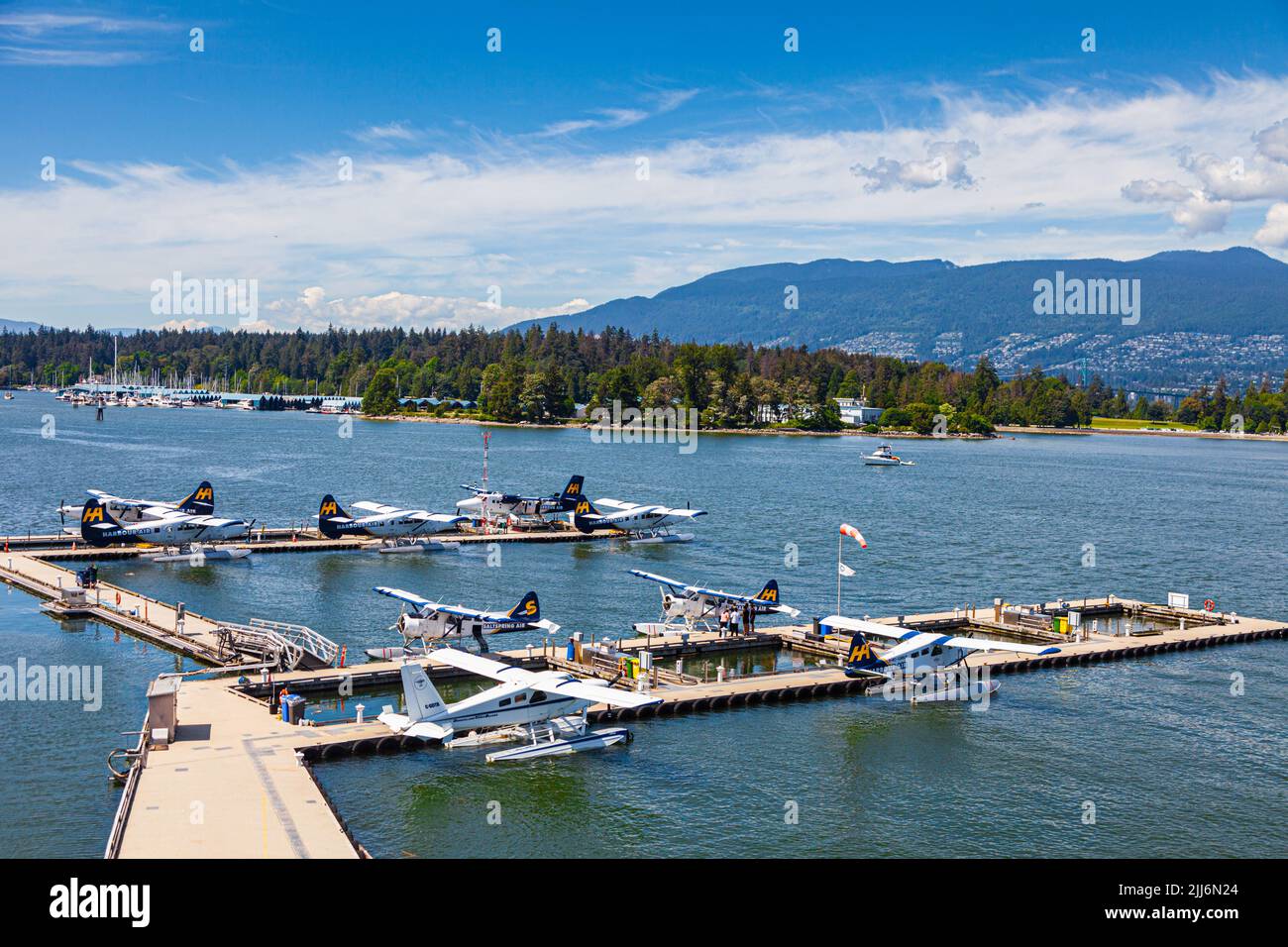 Terminal dei floatplane di Vancouver nella British Columbia Canada Foto Stock