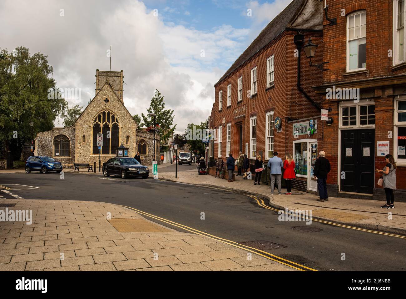 La chiesa di St Cuthberts in King Street, Thetford, Regno Unito Foto Stock