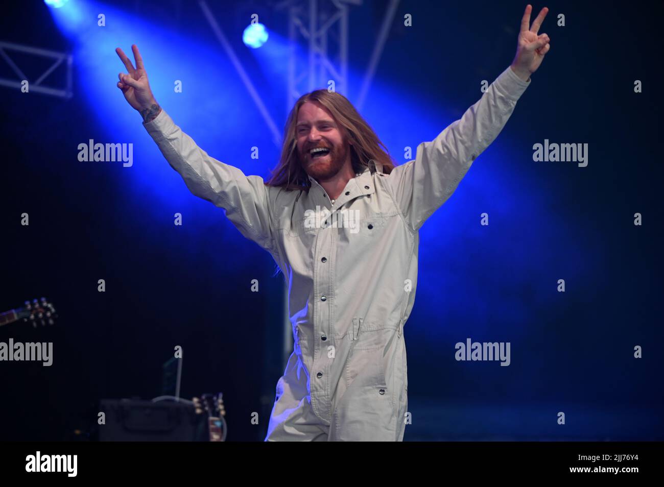Sam Ryder si esibisce al Tramlines Festival , UK , 23.07.2022 Foto Stock