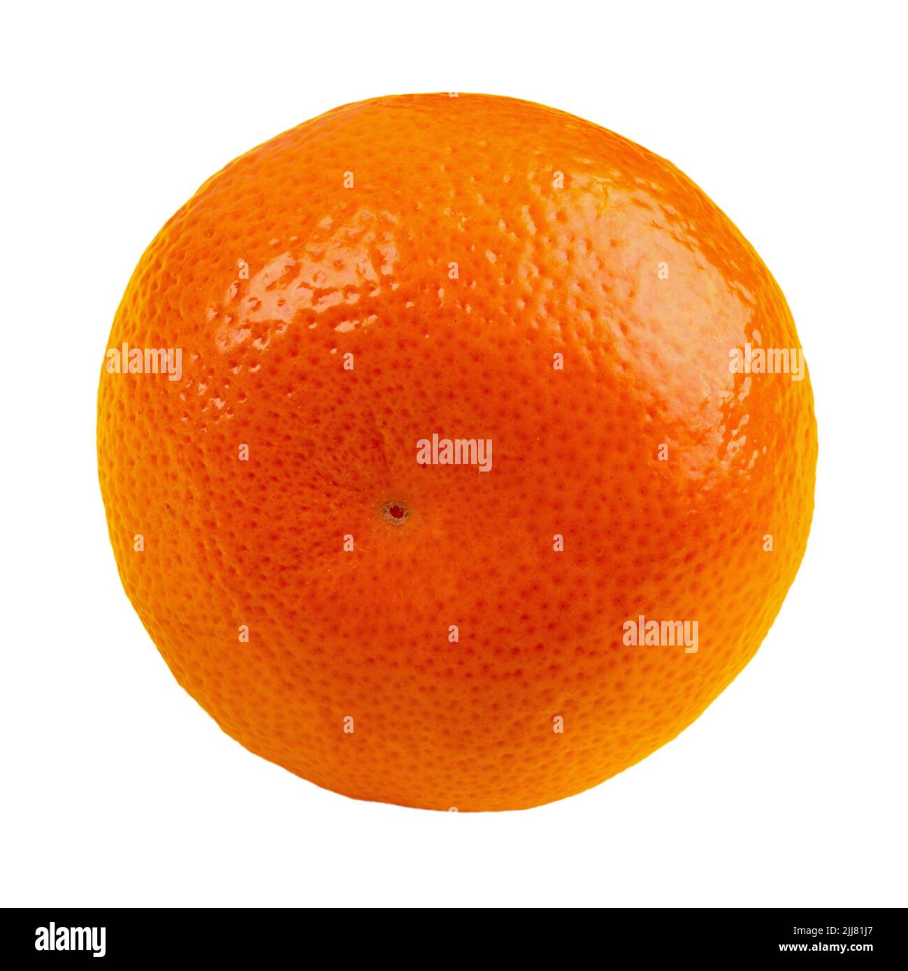 Mandarino fresco. Mandarino arance frutta isolato su sfondo bianco. Il file contiene il percorso di ritaglio. Foto Stock