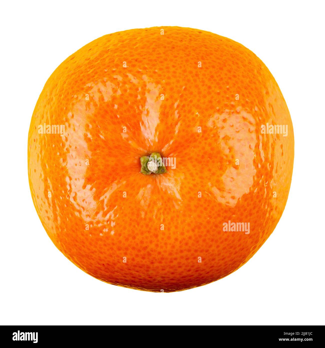 Mandarino fresco. Mandarino arance frutta isolato su sfondo bianco. Il file contiene il percorso di ritaglio. Foto Stock