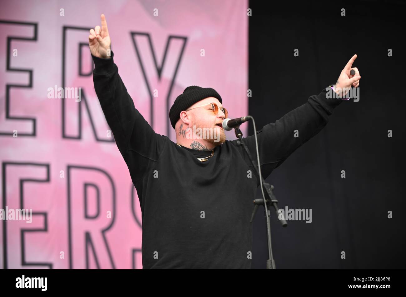 Vincitori della lotteria che si esibiscono al Tramlines Festival , UK , 23.07.2022 Foto Stock