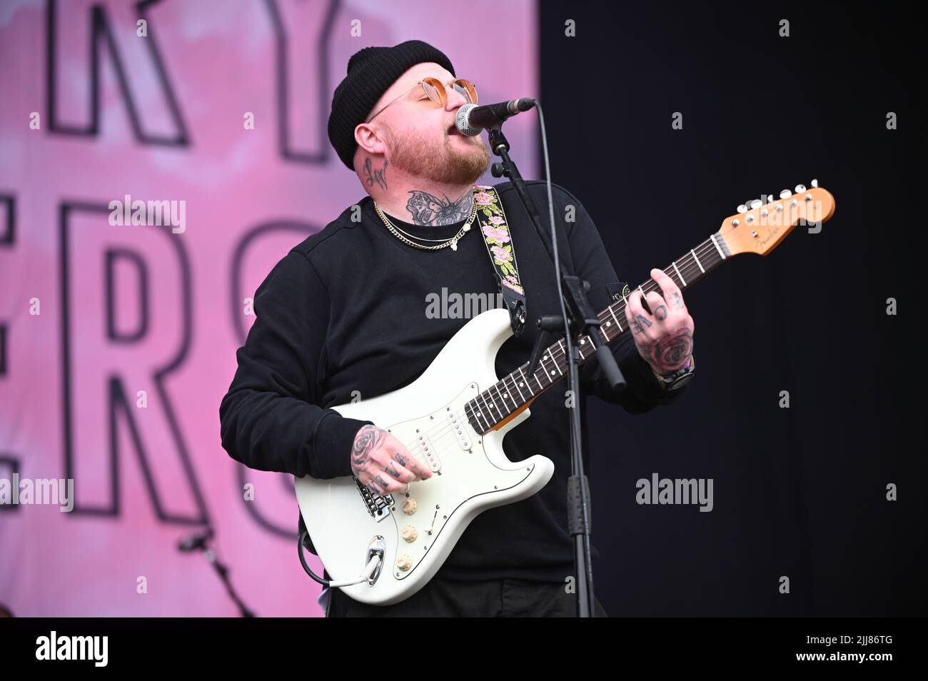 Vincitori della lotteria che si esibiscono al Tramlines Festival , UK , 23.07.2022 Foto Stock