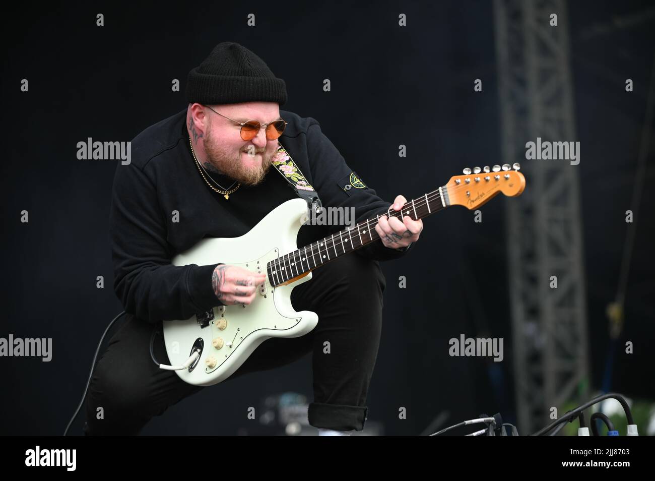 Vincitori della lotteria che si esibiscono al Tramlines Festival , UK , 23.07.2022 Foto Stock