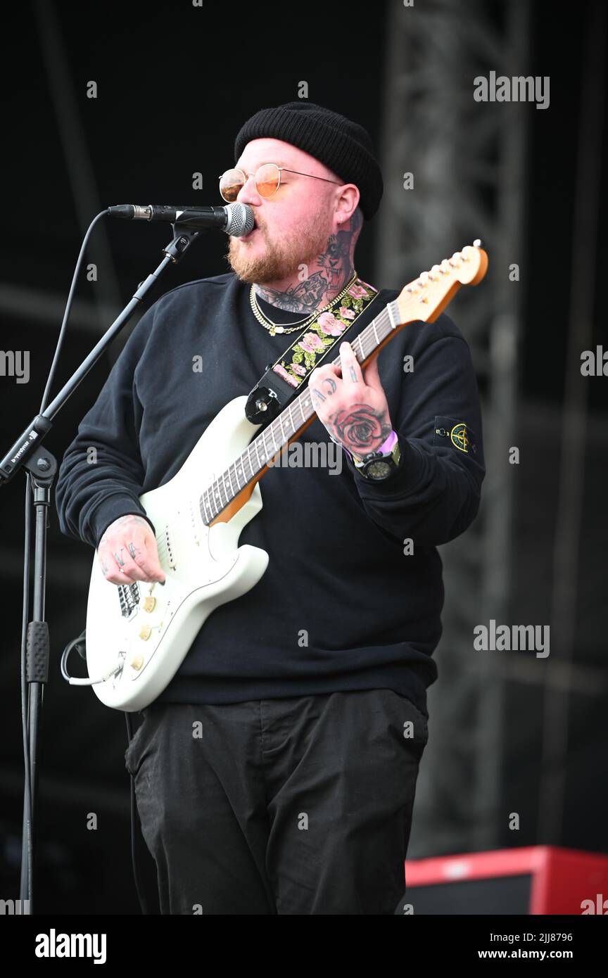 Vincitori della lotteria che si esibiscono al Tramlines Festival , UK , 23.07.2022 Foto Stock