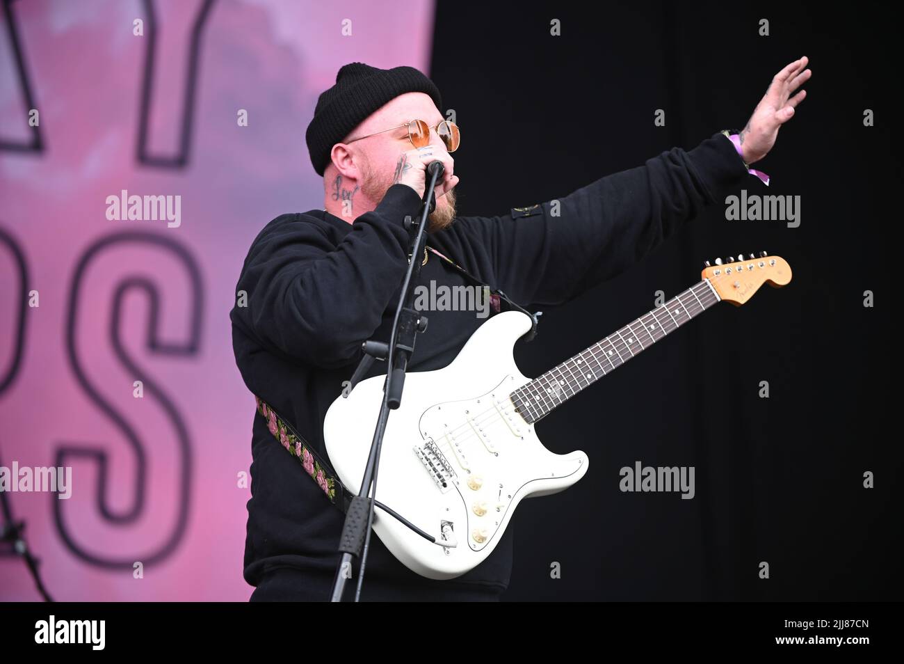 Vincitori della lotteria che si esibiscono al Tramlines Festival , UK , 23.07.2022 Foto Stock