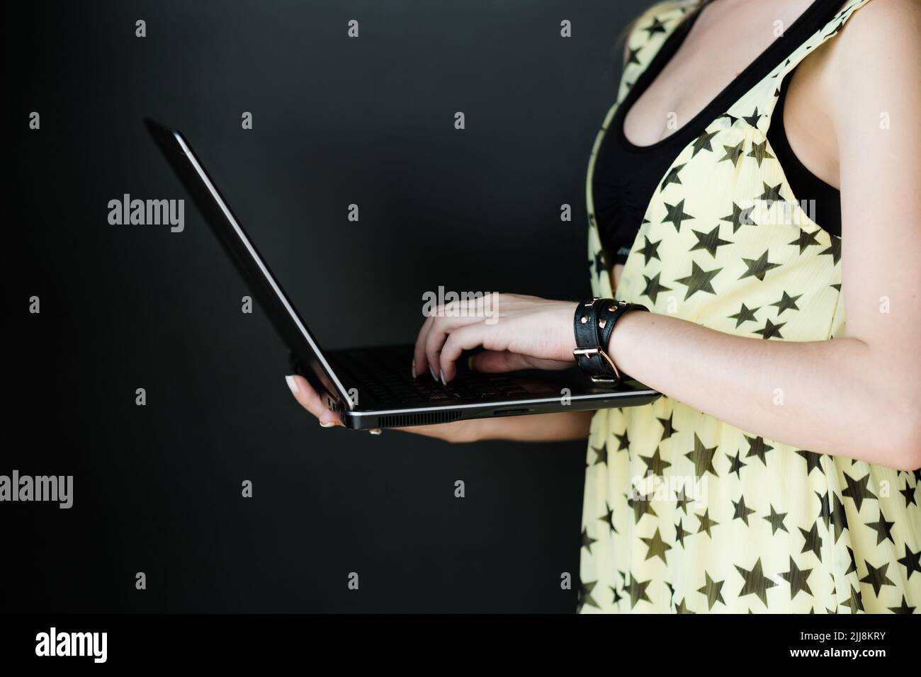 internet business digitale marketing laptop online Foto Stock