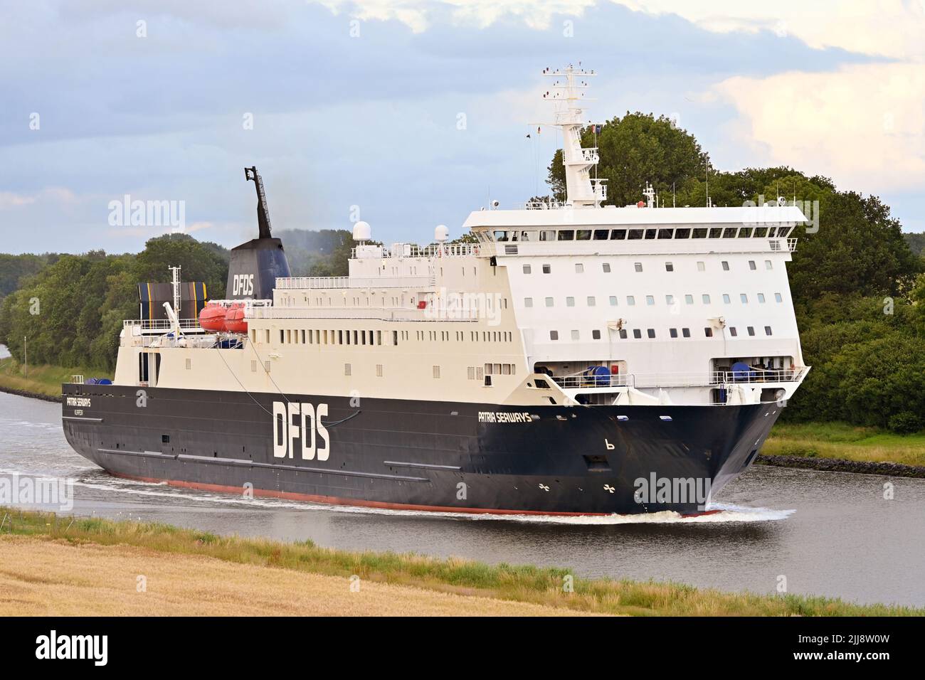 PATRIA SEAWAYS passando per il canale Kiel Foto Stock