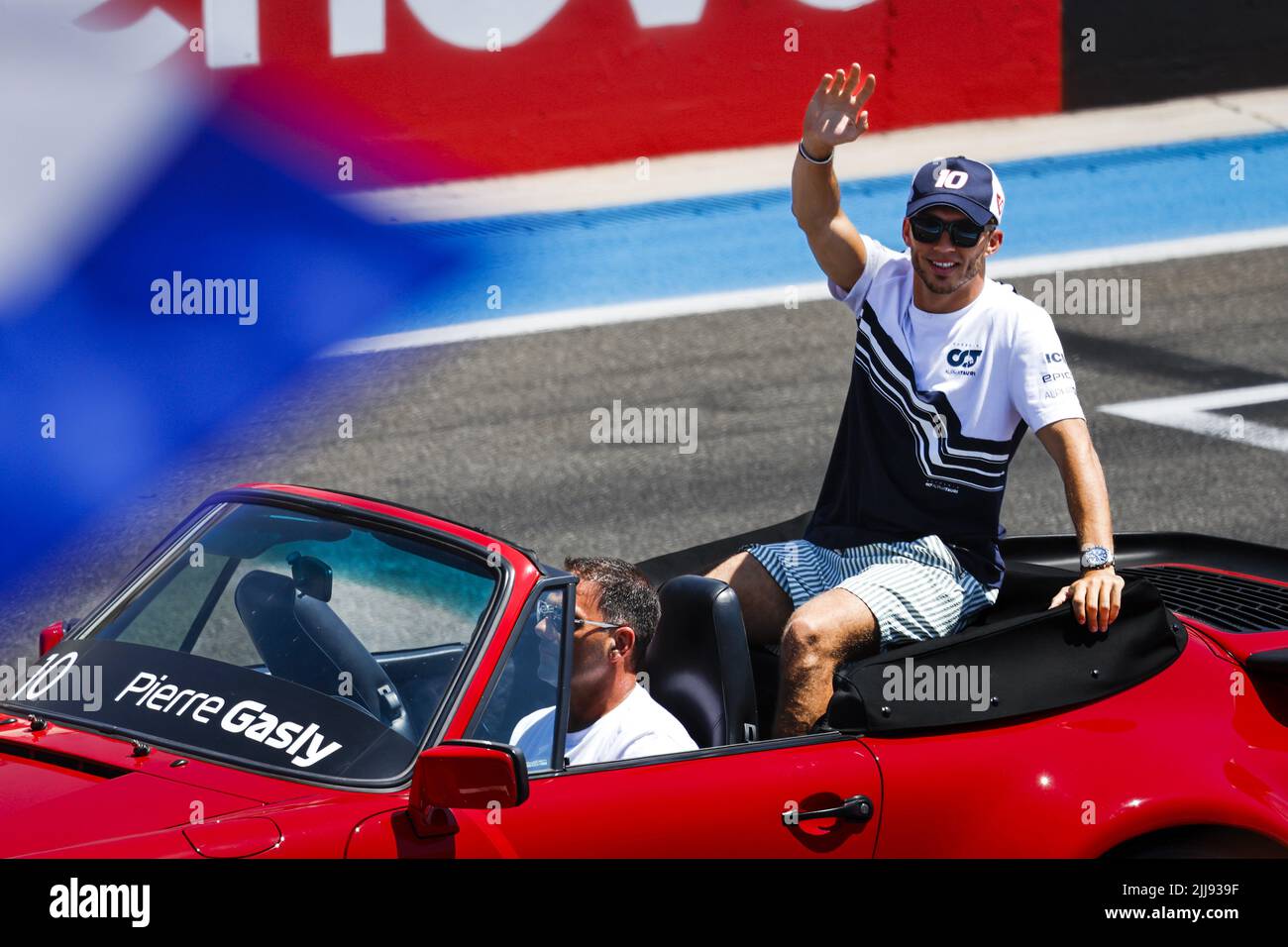 Nel corso della Formula 1 Lenovo Grand Prix de France, Gran Premio di Francia 2022, 12th round del FIA Formula uno World Championship 2022 dal 22 al 24 luglio 2022 sul circuito Paul Ricard, a le Castellet, Francia - Foto: Julien Delfosse / DPPI/DPPI/LiveMedia Foto Stock