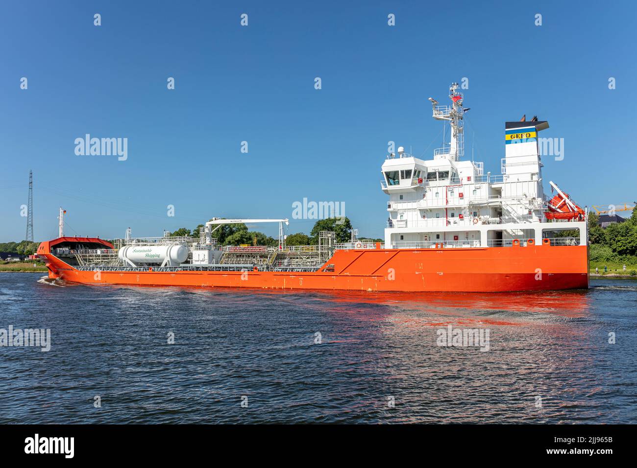 Petroliera chimica ARABELLA nel canale di Kiel Foto Stock