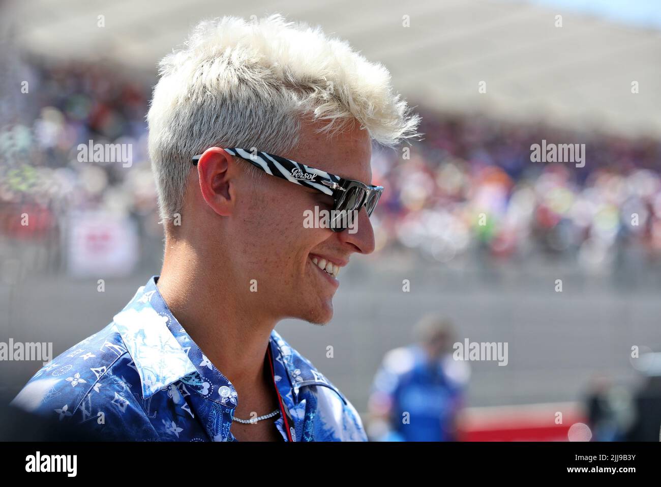 Fabio Quartararo (fra) MotoGP Motorcycle Rider in griglia. Gran Premio di Francia, domenica 24th luglio 2022. Paul Ricard, Francia. Foto Stock