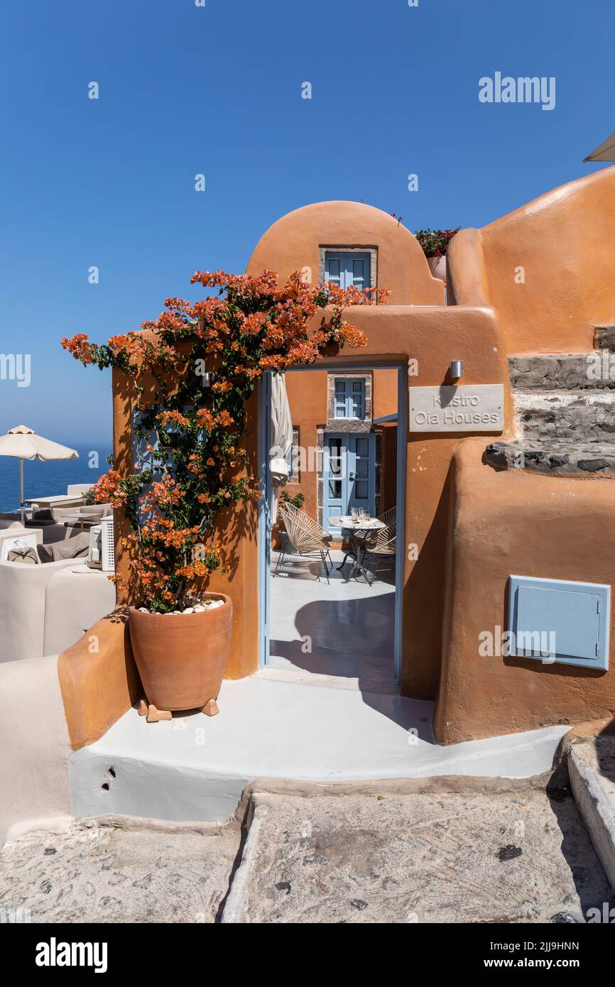 Kastro Oia Houses alloggi di lusso a Oia, Santorini, Grecia Foto Stock