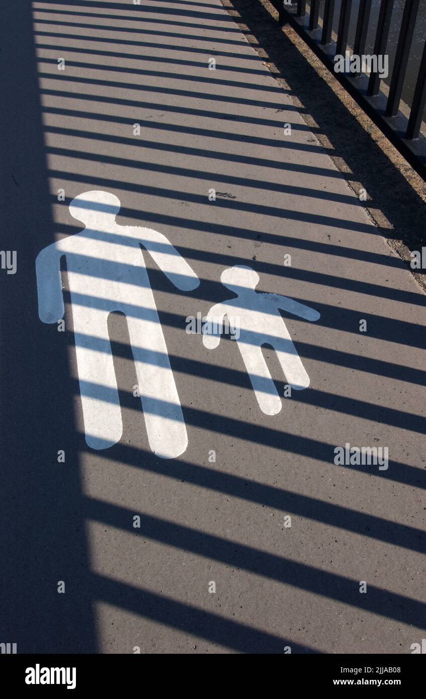 strada pedonale a nantes, francia Foto Stock