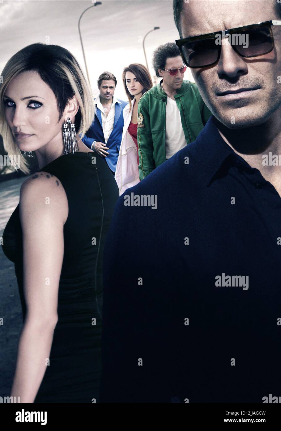CAMERON DIAZ, Brad Pitt, Penelope Cruz, JAVIER BARDEM, Michael Fassbender, il consigliere, 2013 Foto Stock