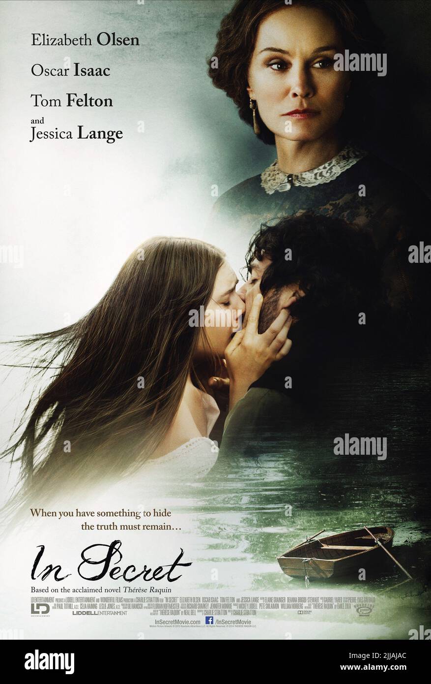 ELIZABETH OLSEN, OSCAR ISAAC, JESSICA LANGE POSTER, IN SEGRETO, 2013 Foto Stock