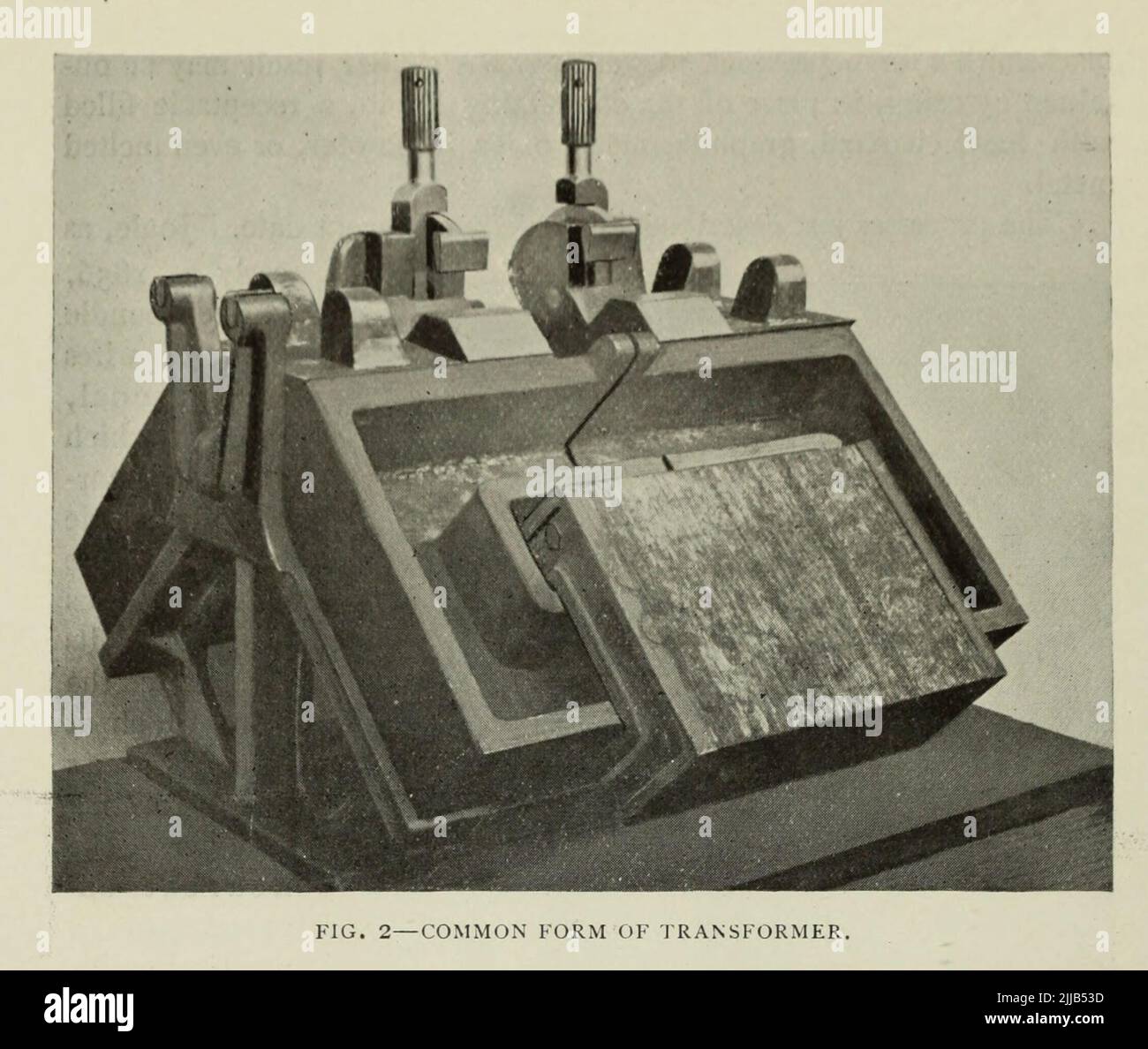 Forma comune di trasformatore dall'articolo ' SALDATURA ELETTRICA E LAVORAZIONE DEL METALLO. Di Hermann Lemp. Dalla rivista di ingegneria DEDICATA AL PROGRESSO INDUSTRIALE Volume VII Aprile a Settembre, 1894 NEW YORK la rivista di ingegneria Co Foto Stock