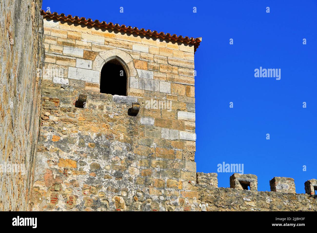 Castello di San Giorgio, Lisbona, Portogallo Foto Stock