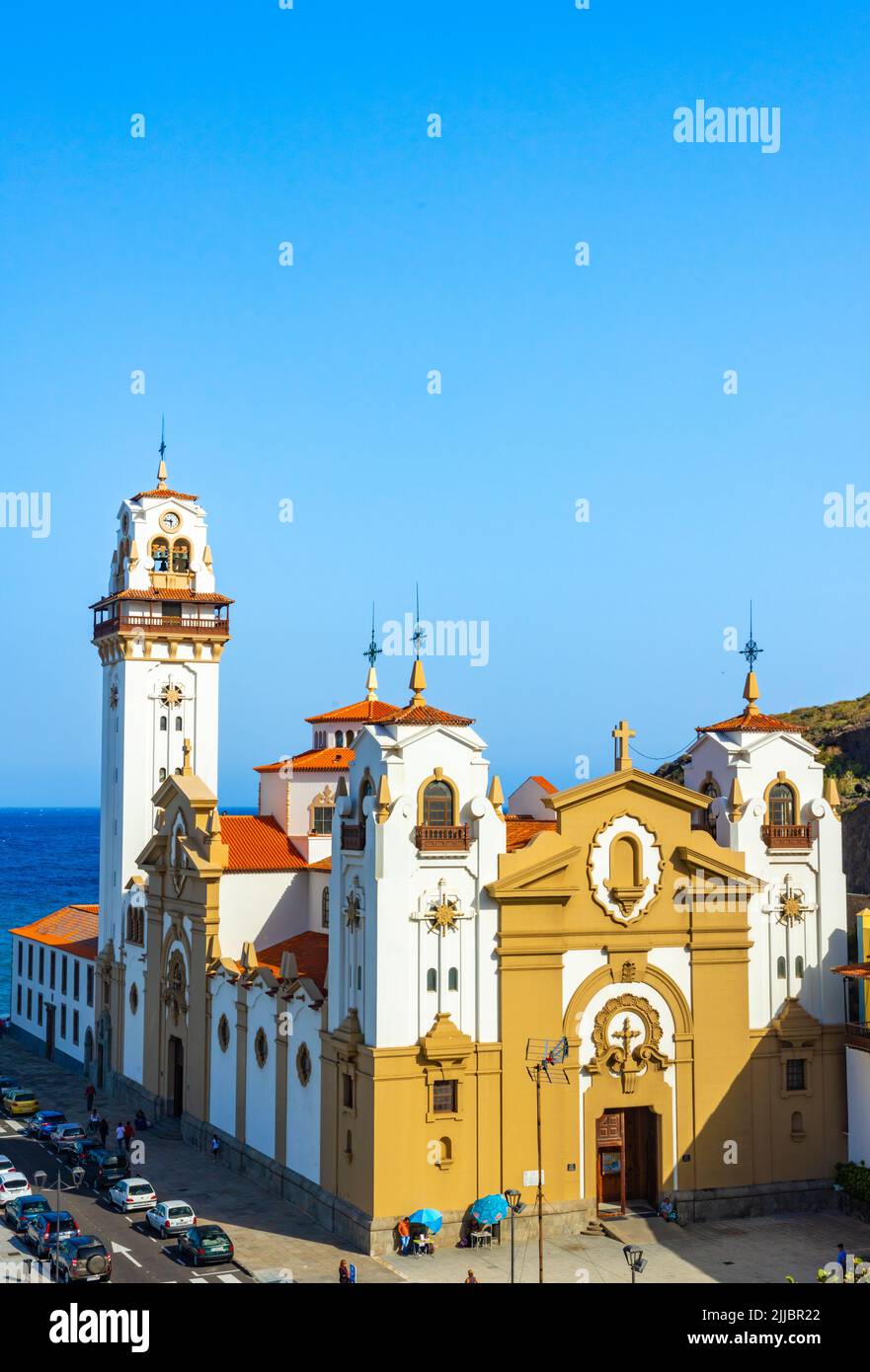 Bella Basilica de Candelaria chiesa Tenerife, Isole Canarie, Spagna Foto Stock