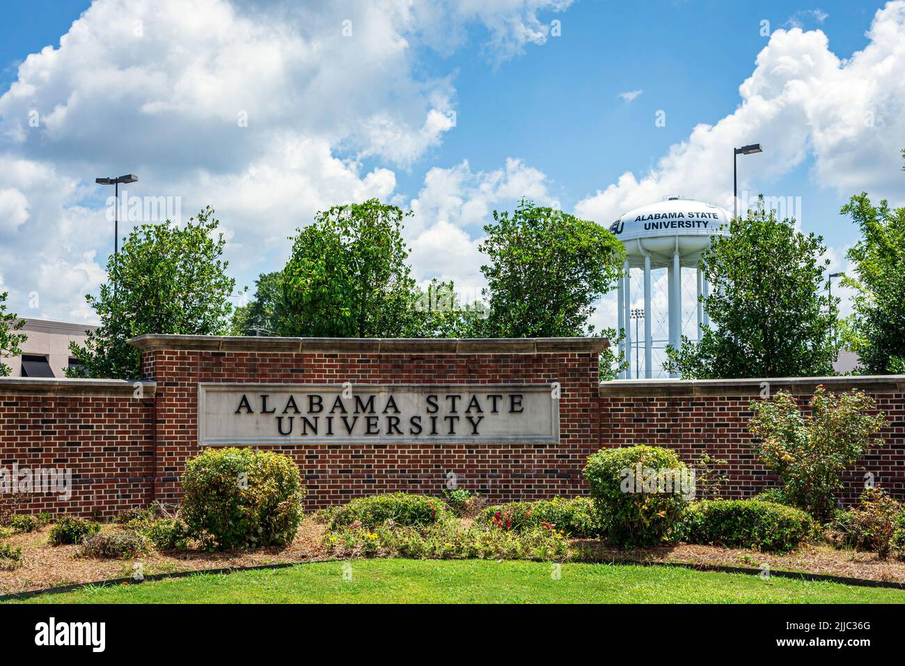 Montgomery, Alabama, USA - 4 luglio 2022: Alabama state University è un'università pubblica storicamente nera nella città di Montgomery, Alabama. Founde Foto Stock