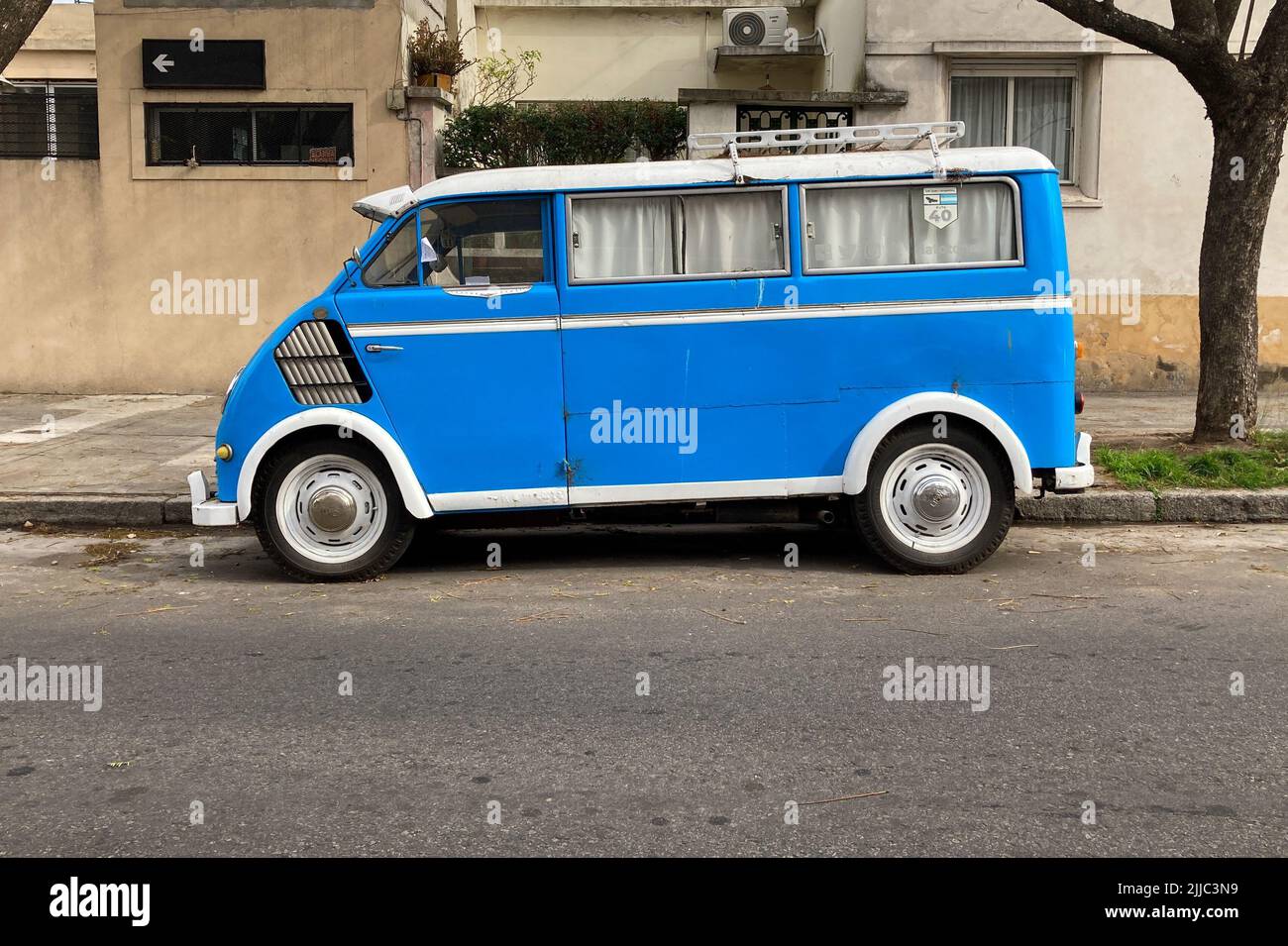 Il minibus DKW Schnellaster è stato prodotto in Germania tra il 1949 e il 1962 e apparentemente tra il 1960 e il 1969 in Argentina. Visto a Buenos Aires Foto Stock