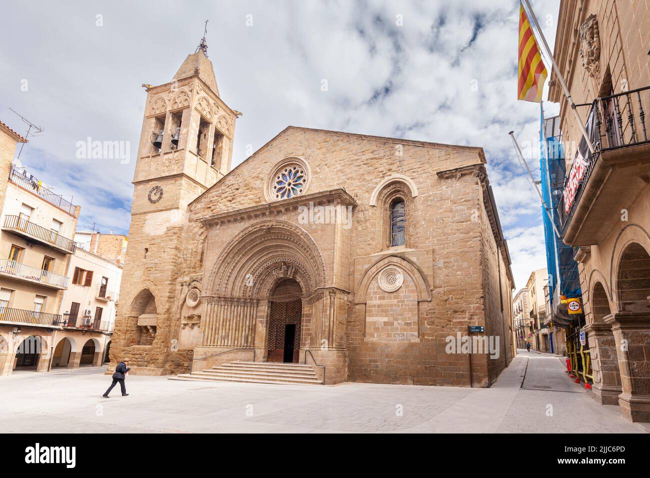 Chiesa di Santa Maria de Agramunt, Agramunt, Lleida, Spaina Foto Stock