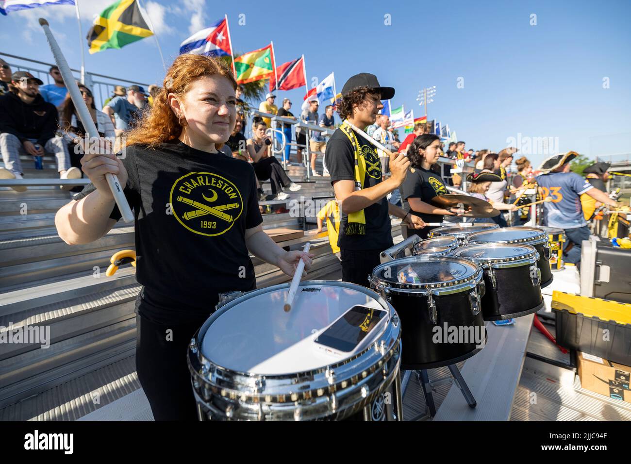 La Charleston Battery è una squadra di calcio professionistica a Charleston, S.C. Foto Stock