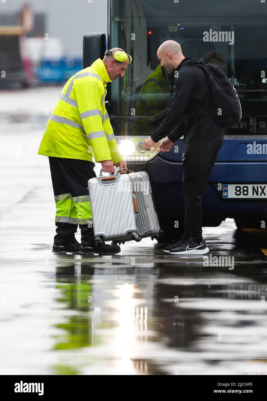 Aeroporto di Glasgow, Scozia Foto Stock