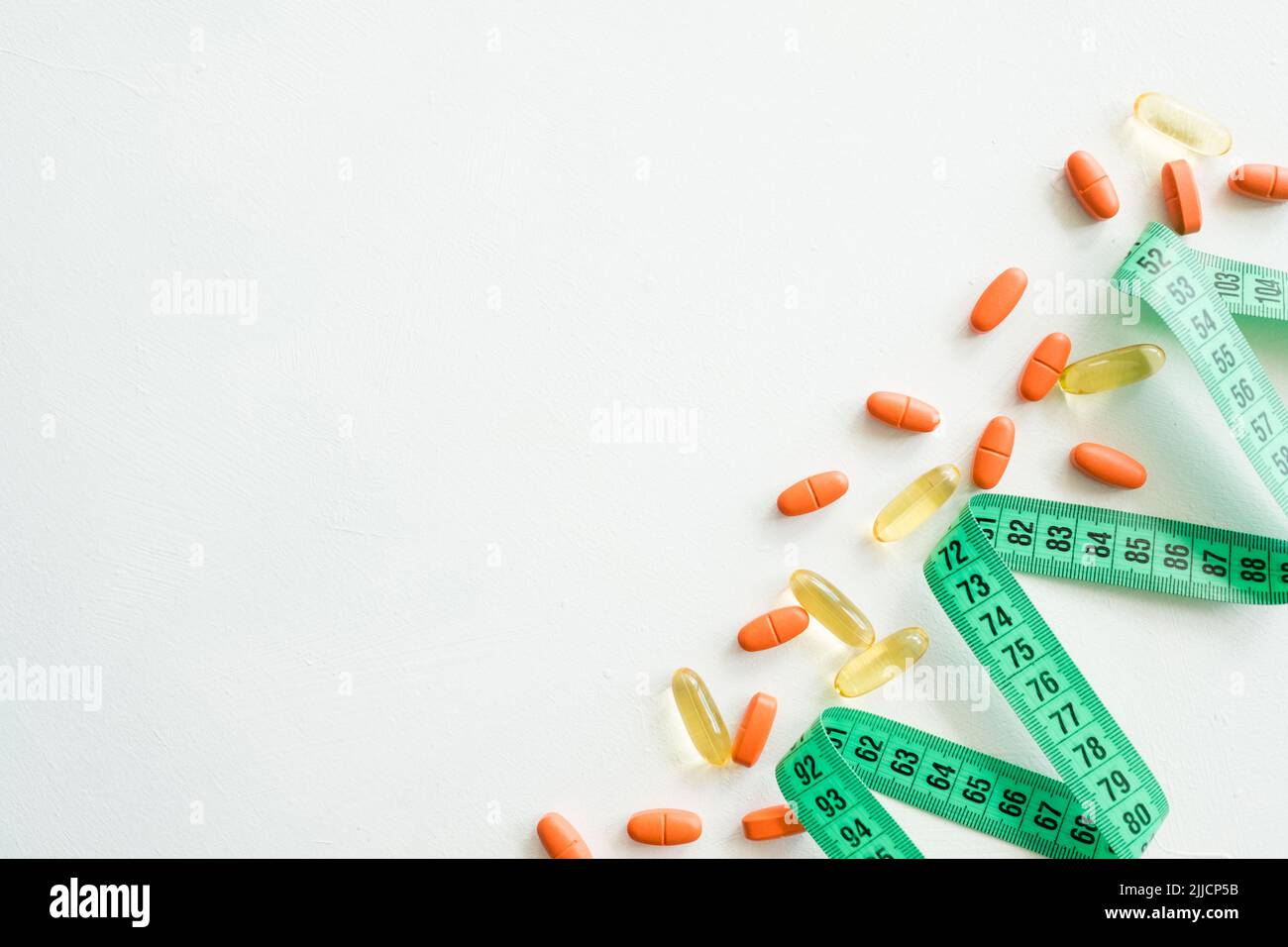 metro a nastro dieta pillole weightloss medicina di salute Foto Stock