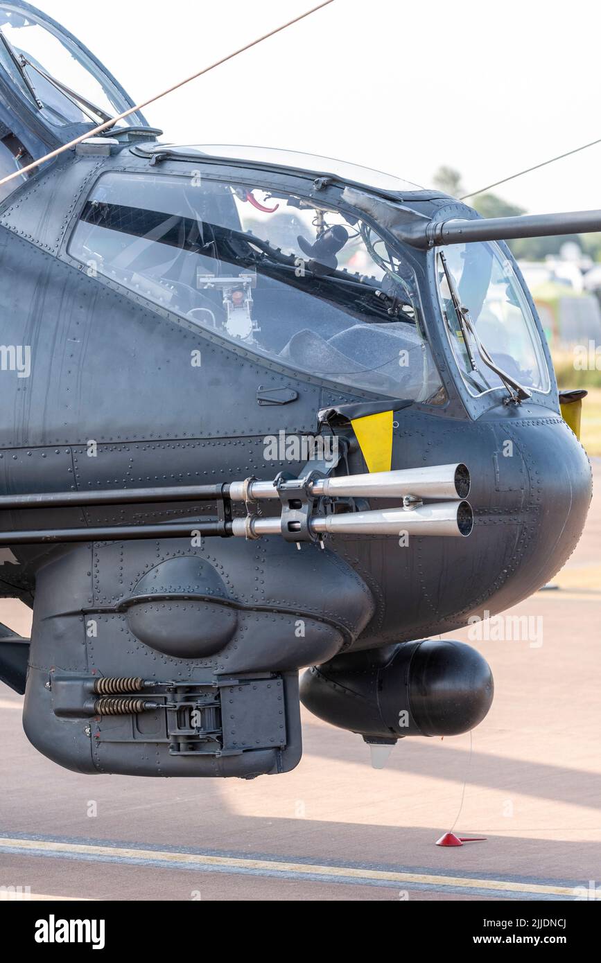 Hind Air Force MIL mi-24P Gunship elicottero Hind al Royal International Air Tattoo, RIAT Airshow, RAF Fairford, Gloucestershire, Regno Unito Foto Stock