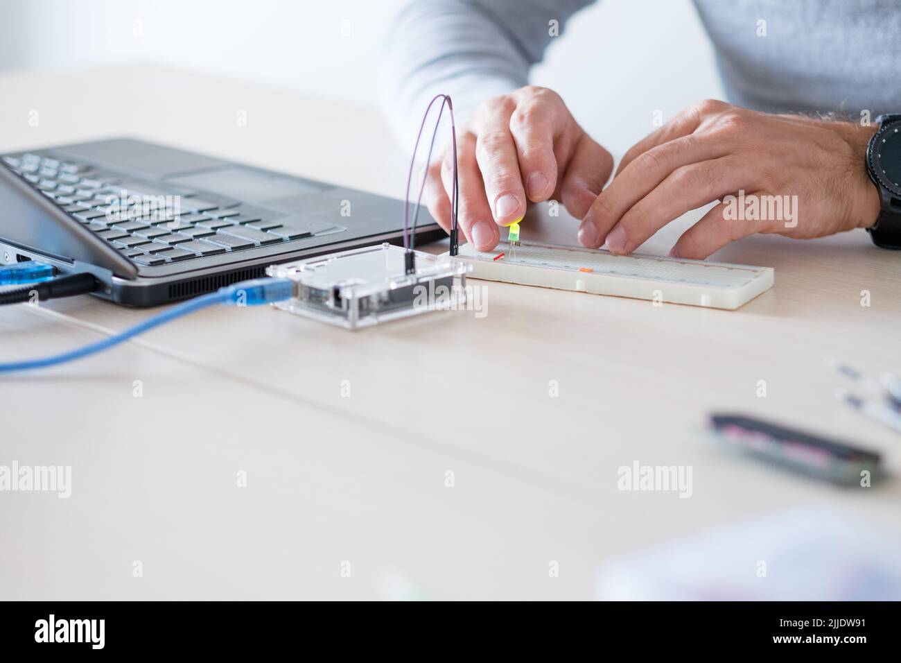 microcontroller elettronico, formazione tecnolodgy Foto Stock