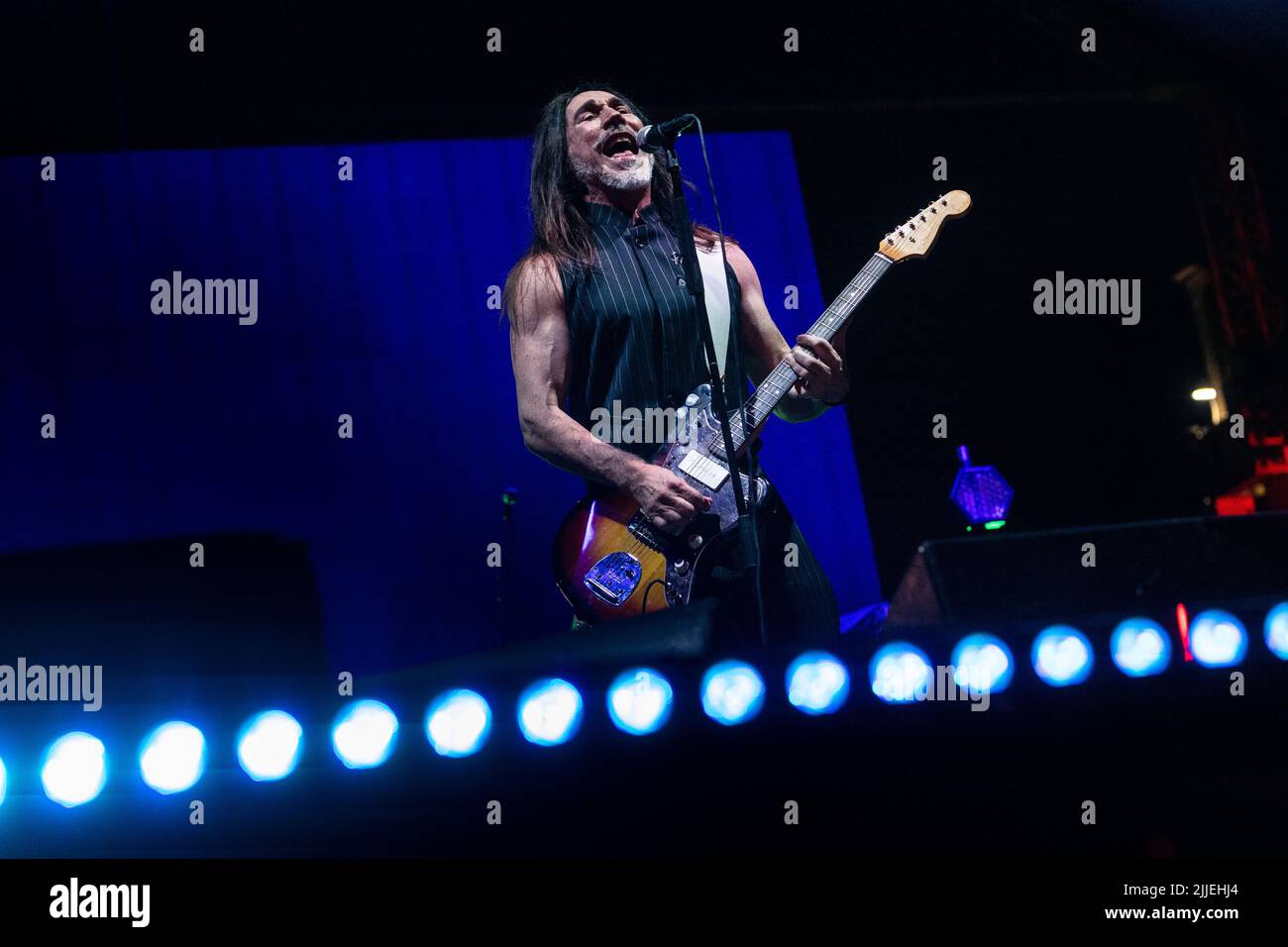 Milano, luglio 25 2022. Manuel Agnelli in concerto a Carroponte. Foto Stock