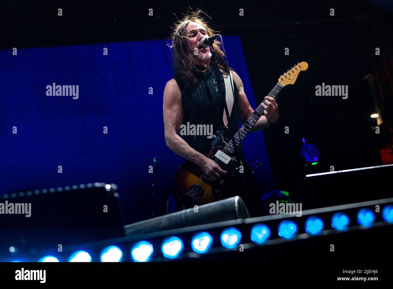 Milano, luglio 25 2022. Manuel Agnelli in concerto a Carroponte. Foto Stock