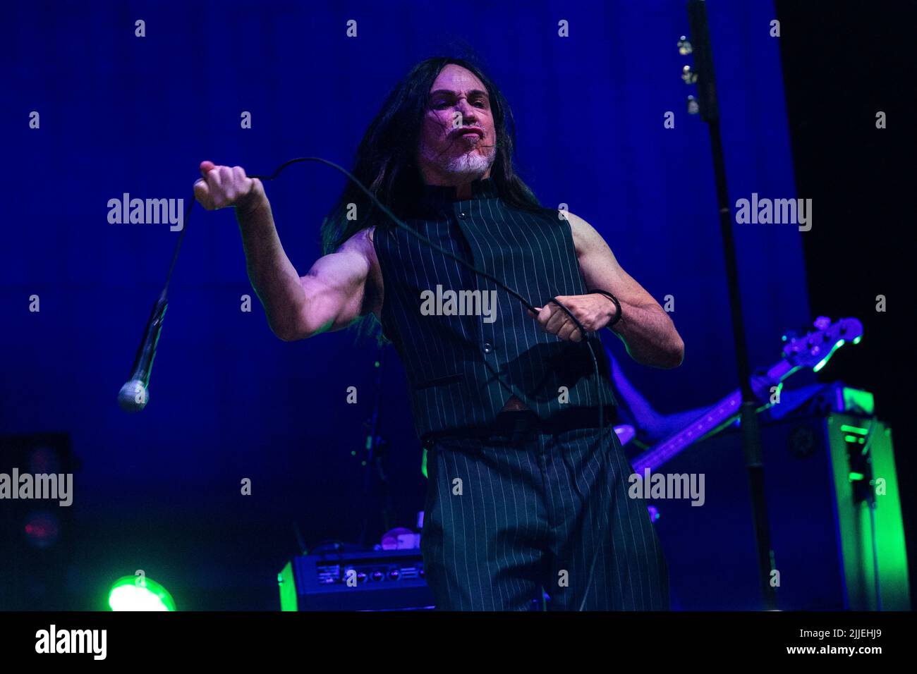 Milano, luglio 25 2022. Manuel Agnelli in concerto a Carroponte. Foto Stock