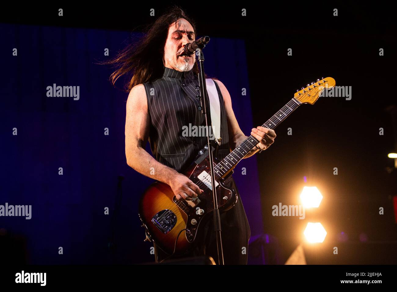 Milano, luglio 25 2022. Manuel Agnelli in concerto a Carroponte. Foto Stock