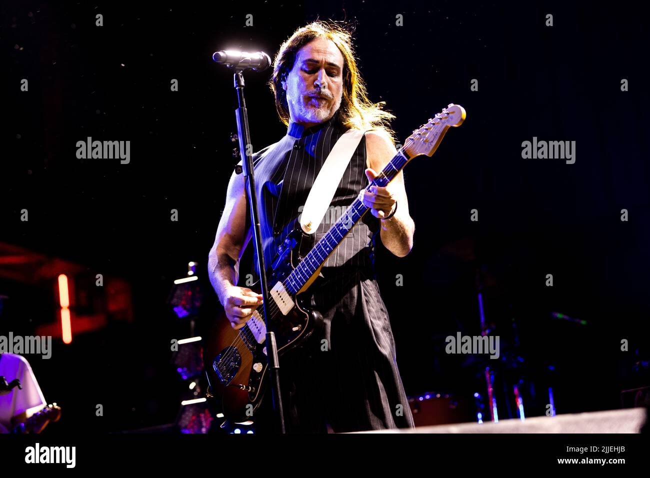 Milano, luglio 25 2022. Manuel Agnelli in concerto a Carroponte. Foto Stock