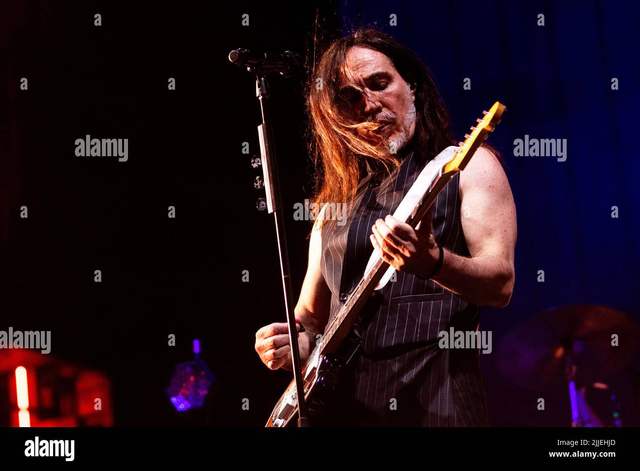 Milano, luglio 25 2022. Manuel Agnelli in concerto a Carroponte. Foto Stock