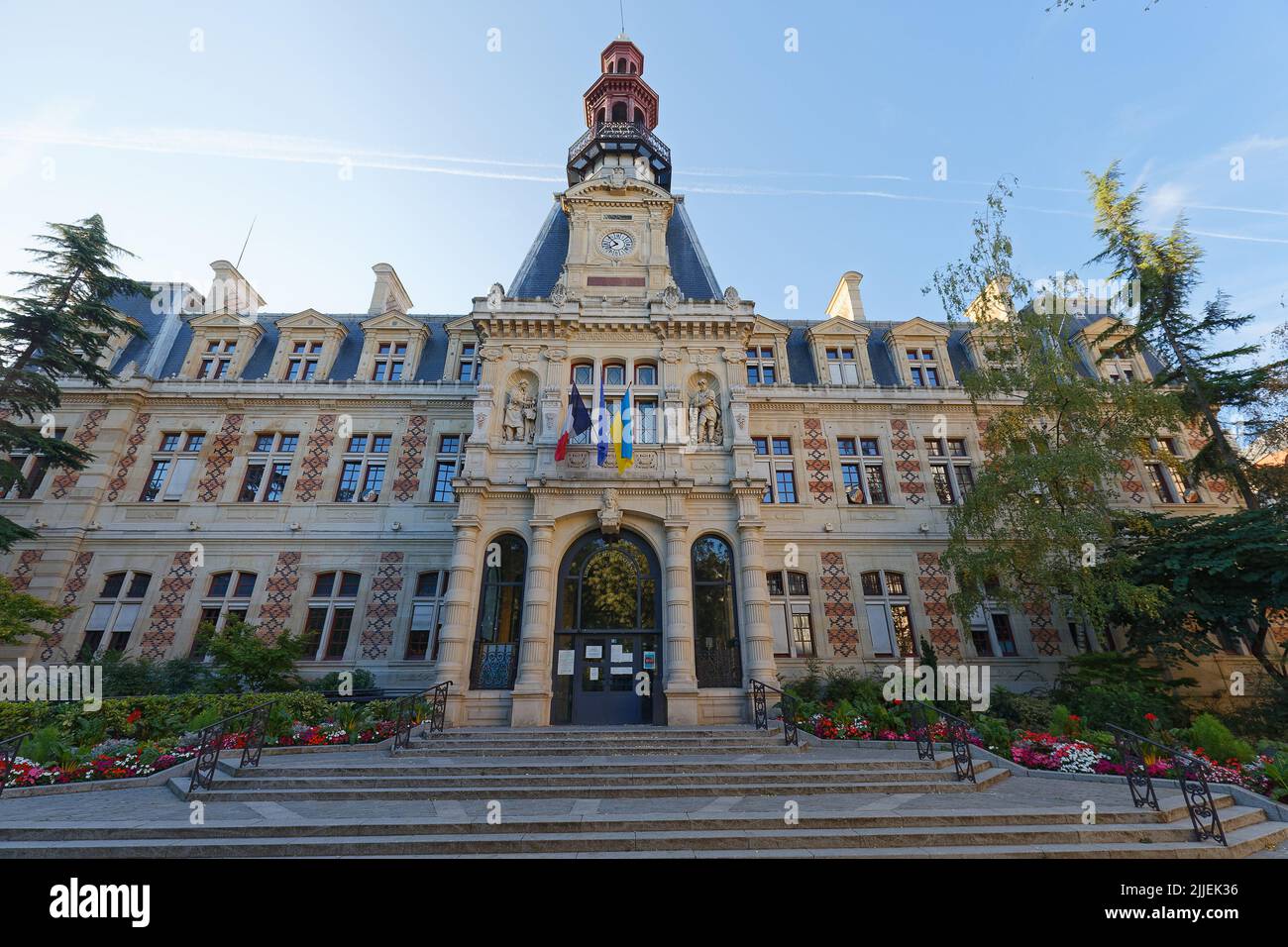 Municipio del XII arrondissement di Parigi. XII arrondissement, chiamato Reuilly, si trova sulla riva destra della Senna. Foto Stock