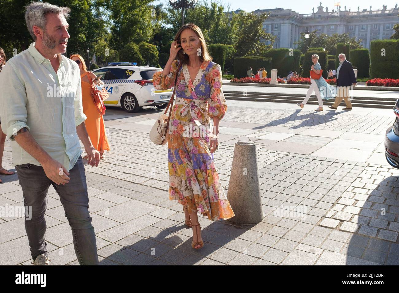 Madrid, Spagna. 25th luglio 2022. Isabel Preysler partecipa al concerto di Anna Netrebko al Festival della Musica universale, Teatro Real di Madrid. Credit: SOPA Images Limited/Alamy Live News Foto Stock