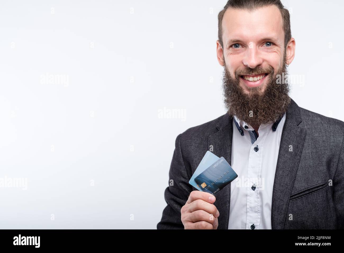 conto finanziario sicuro con carta di credito Foto Stock