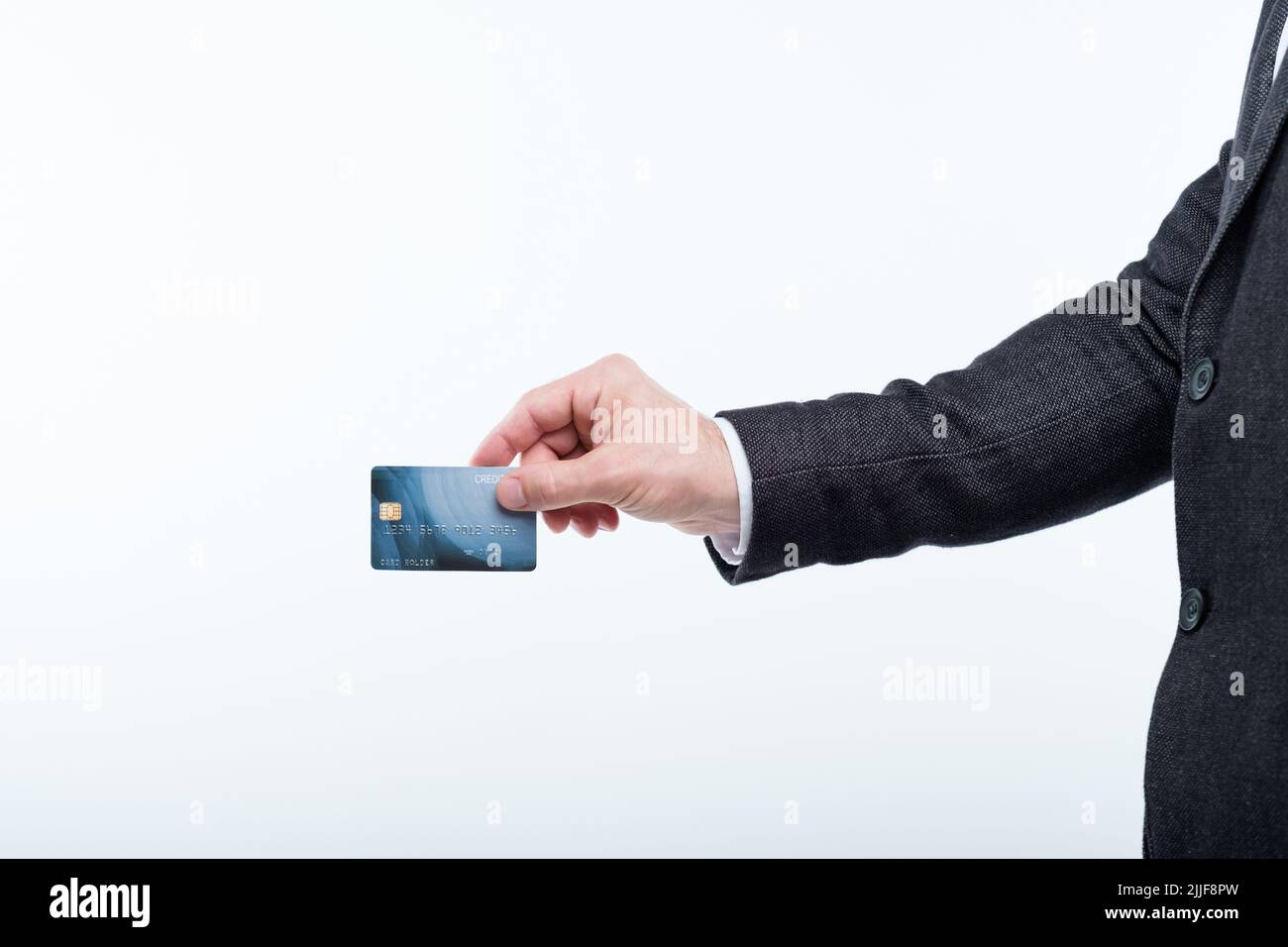 conto finanziario sicuro con carta di credito Foto Stock