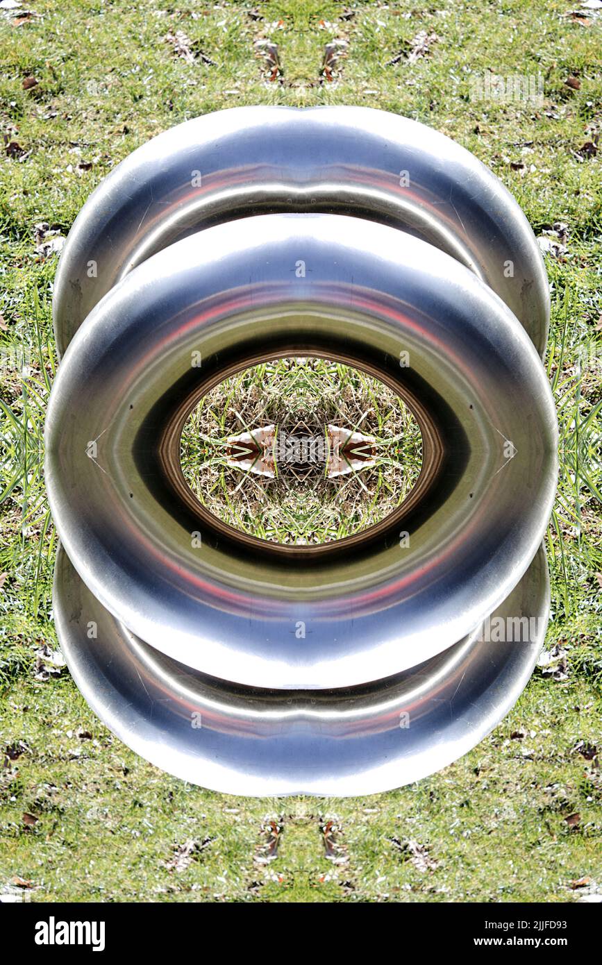 eventi creativi e artistici - progettazione spaziale visionaria di foto in geometria Foto Stock