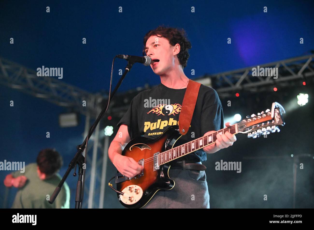 Il Goa Express che si esibisce al Tramlines Festival , UK , 24.07.2022 Foto Stock