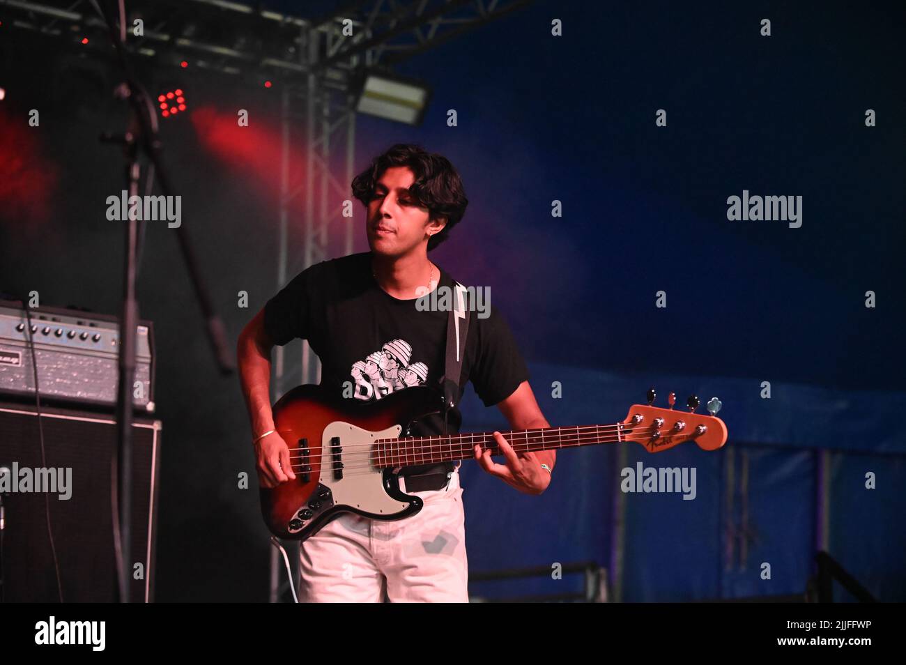 Il Goa Express che si esibisce al Tramlines Festival , UK , 24.07.2022 Foto Stock