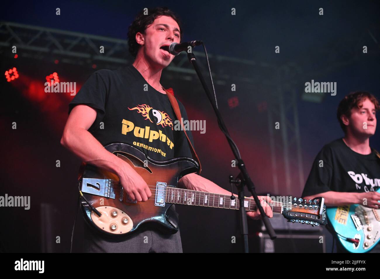 Il Goa Express che si esibisce al Tramlines Festival , UK , 24.07.2022 Foto Stock