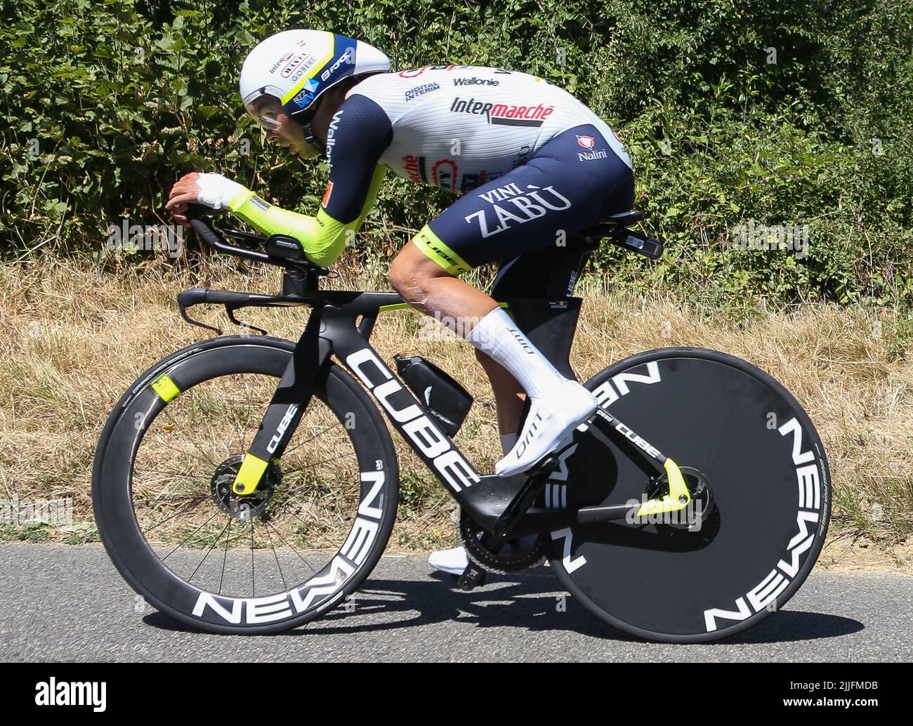 GOOSSENS Kobe di Intermarché - Wanty - Gobert matériaux durante il Tour de  France 2022, gara ciclistica fase