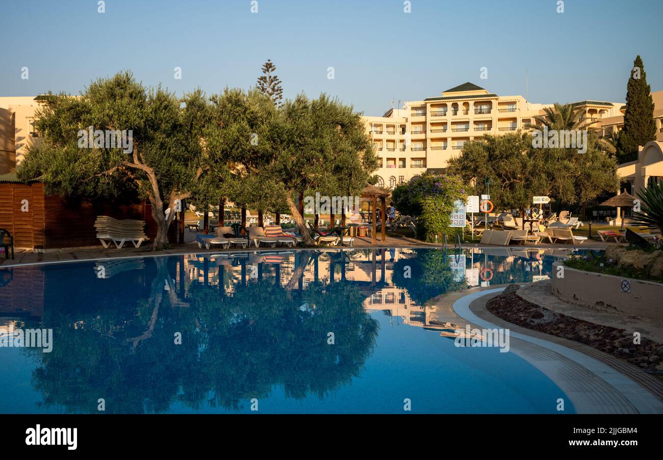 Il Royal Kenz Hotel vicino Port El Kantaoui in Tunisia. L'hotel è utilizzato dal tour operator Tui. Foto Stock