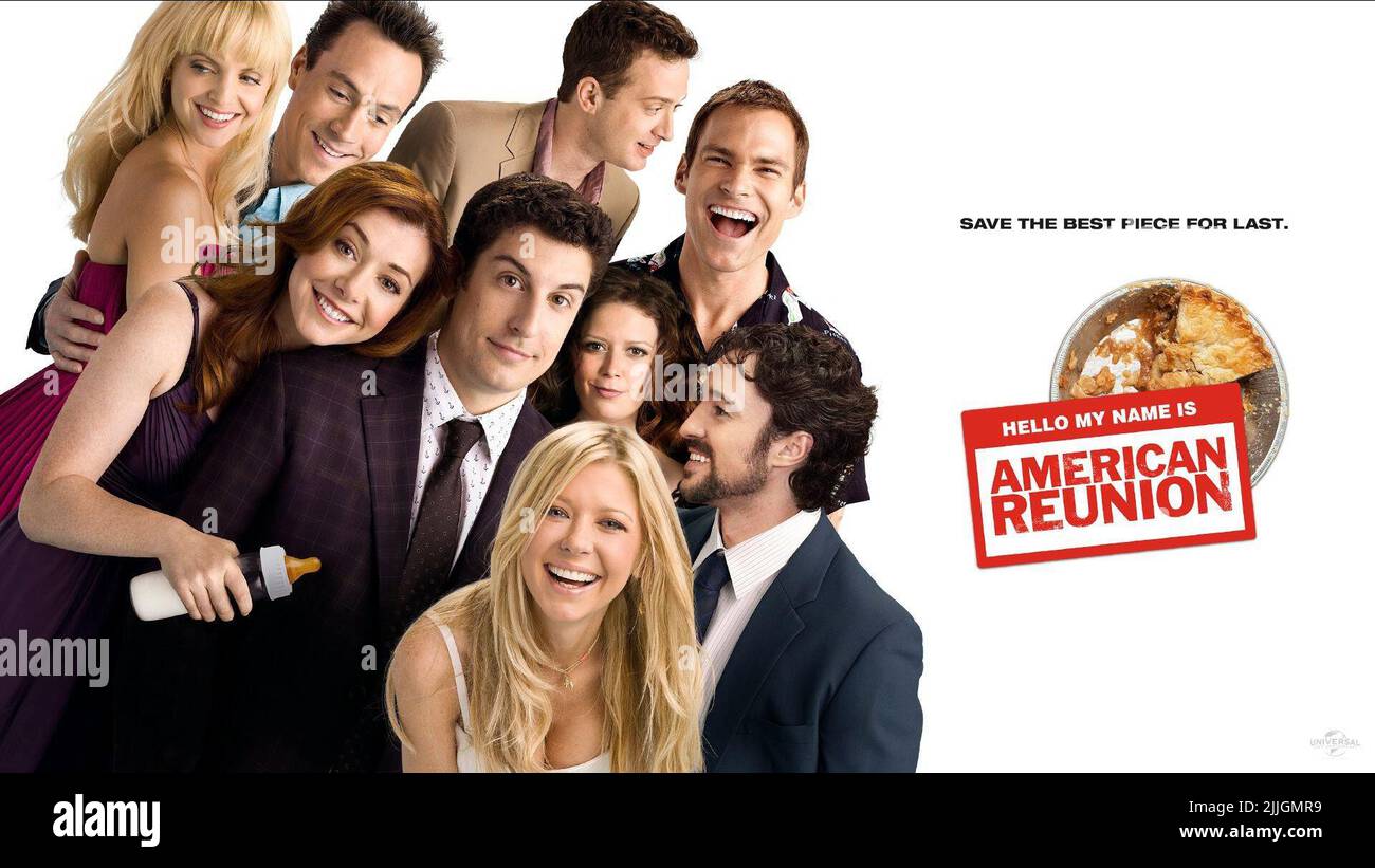 SUVARI,KLEIN,HANNIGAN,BIGGS,THOMAS,REID,LYONNE,SCOTT,POSTER, AMERICAN REUNION, 2012 Foto Stock