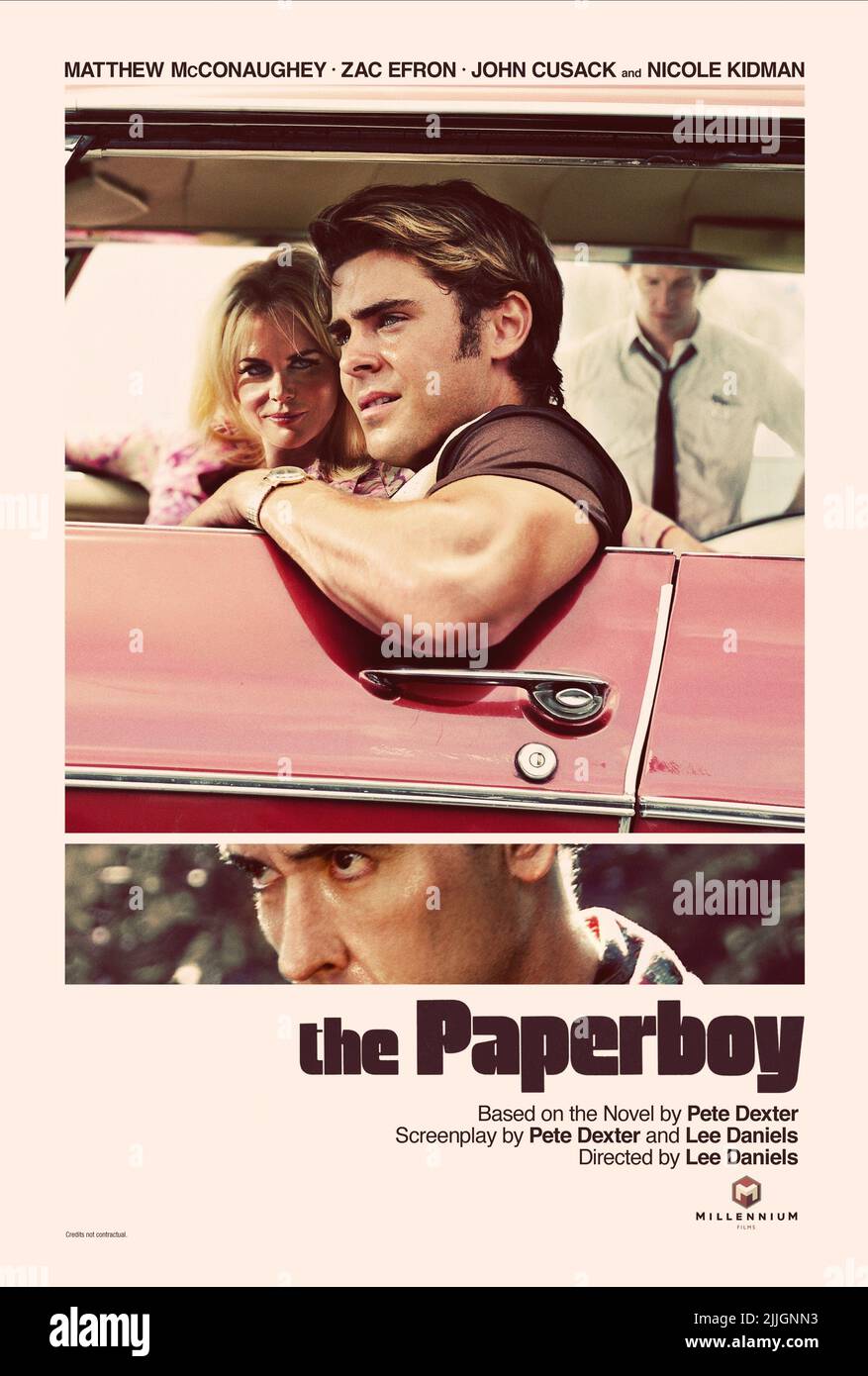 NICOLE KIDMAN, ZAC EFRON, JOHN CUSACK, MATTHEW MCCONAUGHEY POSTER, THE PAPERBOY, 2012 Foto Stock