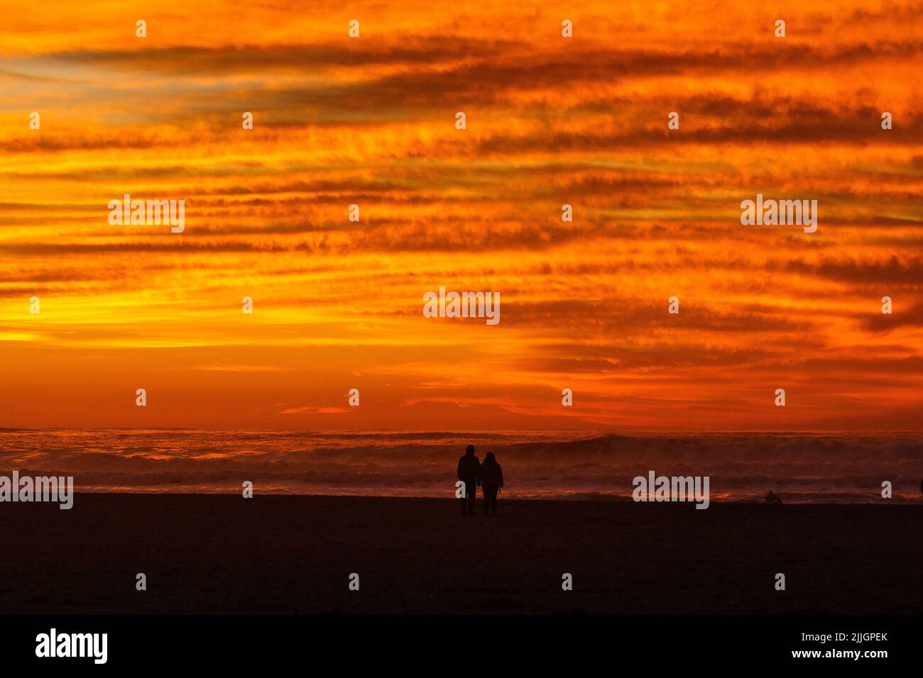 Tramonto a San Francisco Foto Stock